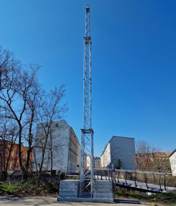 20 m mast voor montage een gekochte of gehuurde camera op locatie