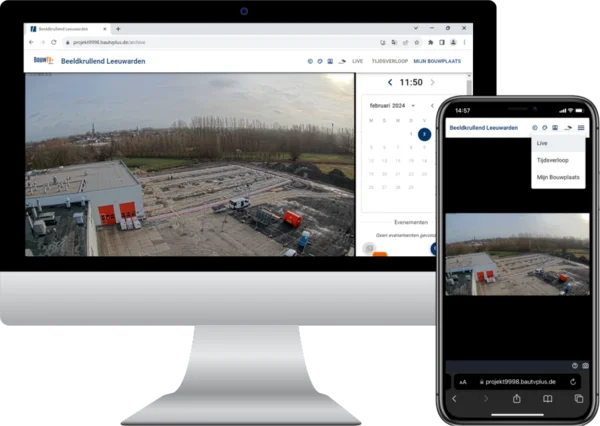 BouwTV+ webportaal toont bouw webcam beelden
